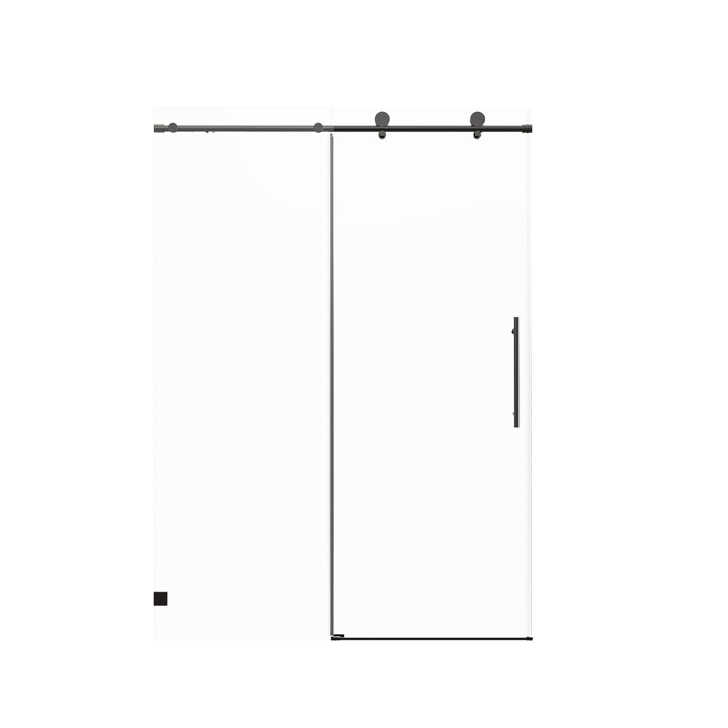 Frameless Single Sliding Soft Close Shower Doors, 5/16" Sgcc Tempered Glass