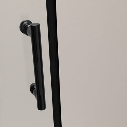 Single Sliding Bypass Shower Door Enclosure With Tempered Glass