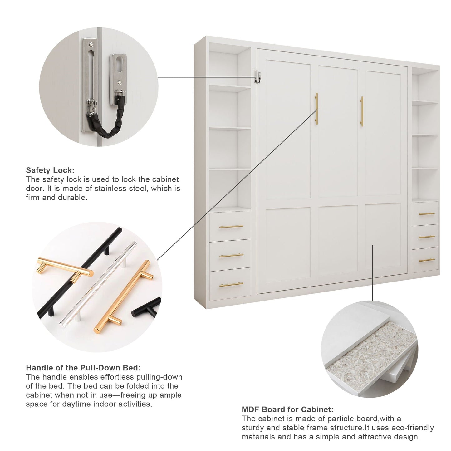 Folding Vertical Murphy Wall Bed