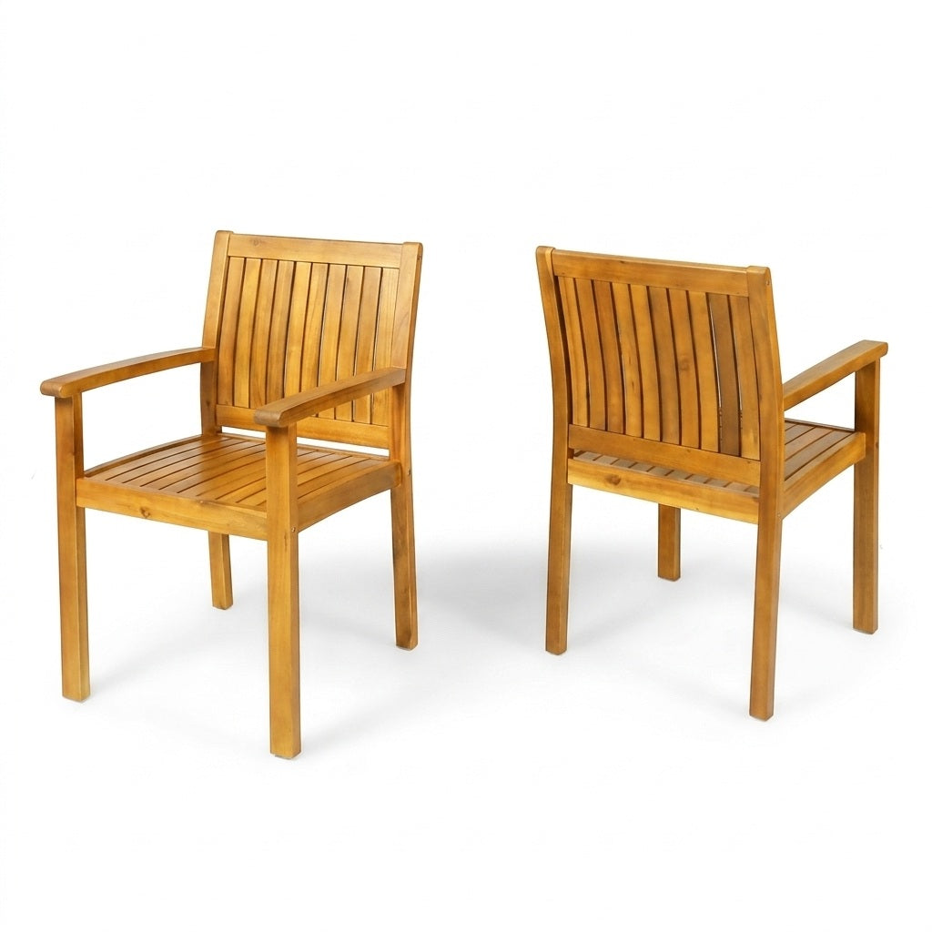 7-Piece Acacia Wood Outdoor Dining Set