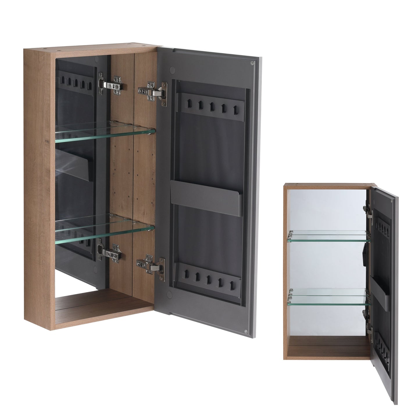 14'' Bathroom Mirror Cabinet with Storage