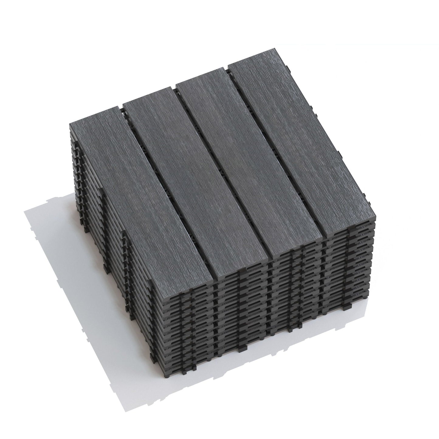 Patio Deck Tiles, Pack Of 22