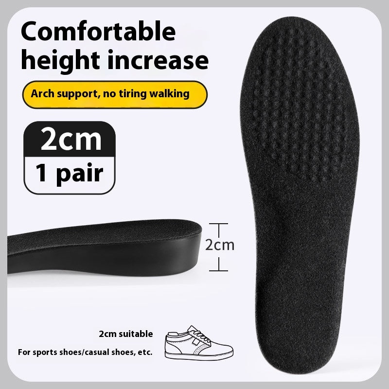 Male Invisible Shock-absorbing Inner Height Increasing Insole