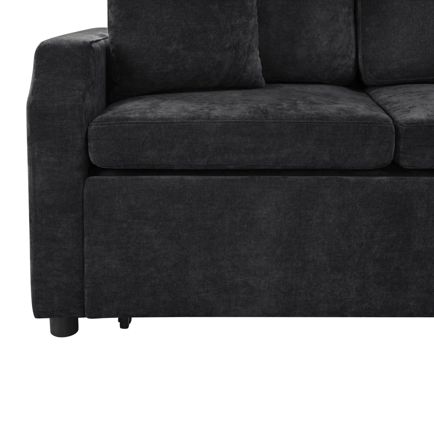 Modern L Shaped Sectional Sofa Bed With Hidden Storage Upholstery