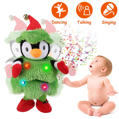 Electric Dancing Singing Plush Toy Twisting Snowman Toy Talking Interactive Mimicking Funny Songs Wiggly Dance Kid Christmas Gift