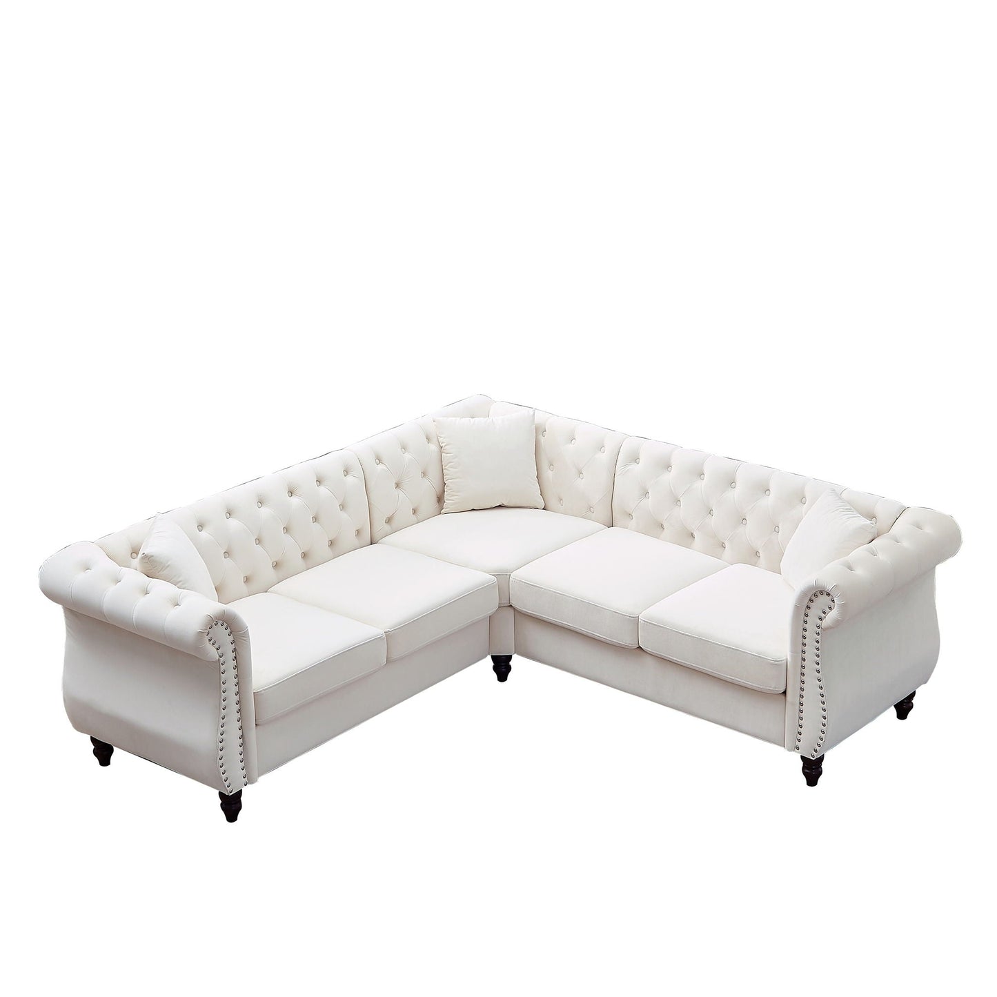 Streamline Modern L-Shaped Corner Sofa