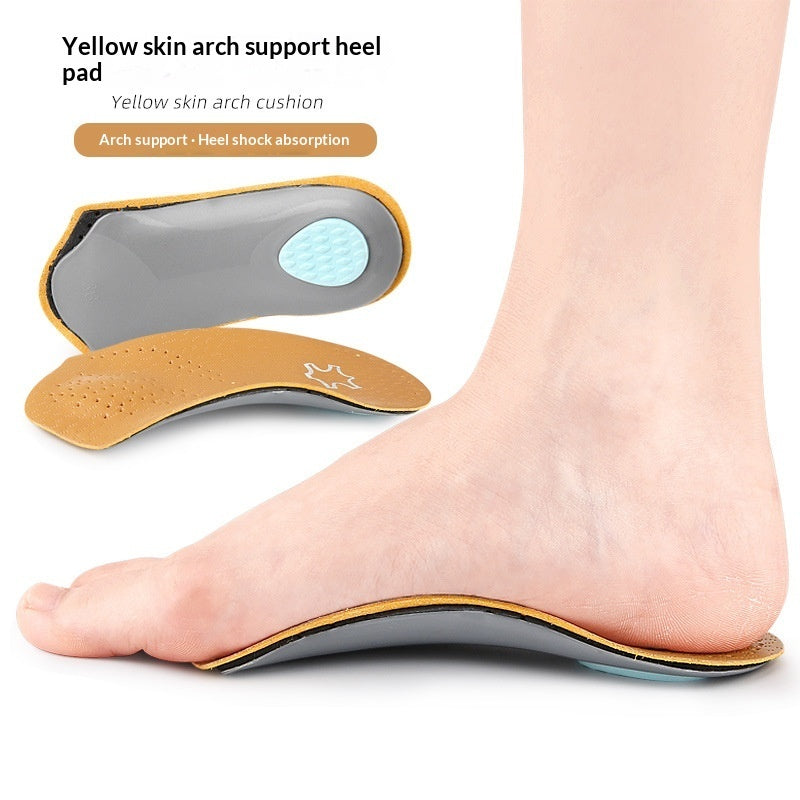 Arch Supporting Shoe Insoles Flat-foot Invisible Non-slip Thickened Half Insoles