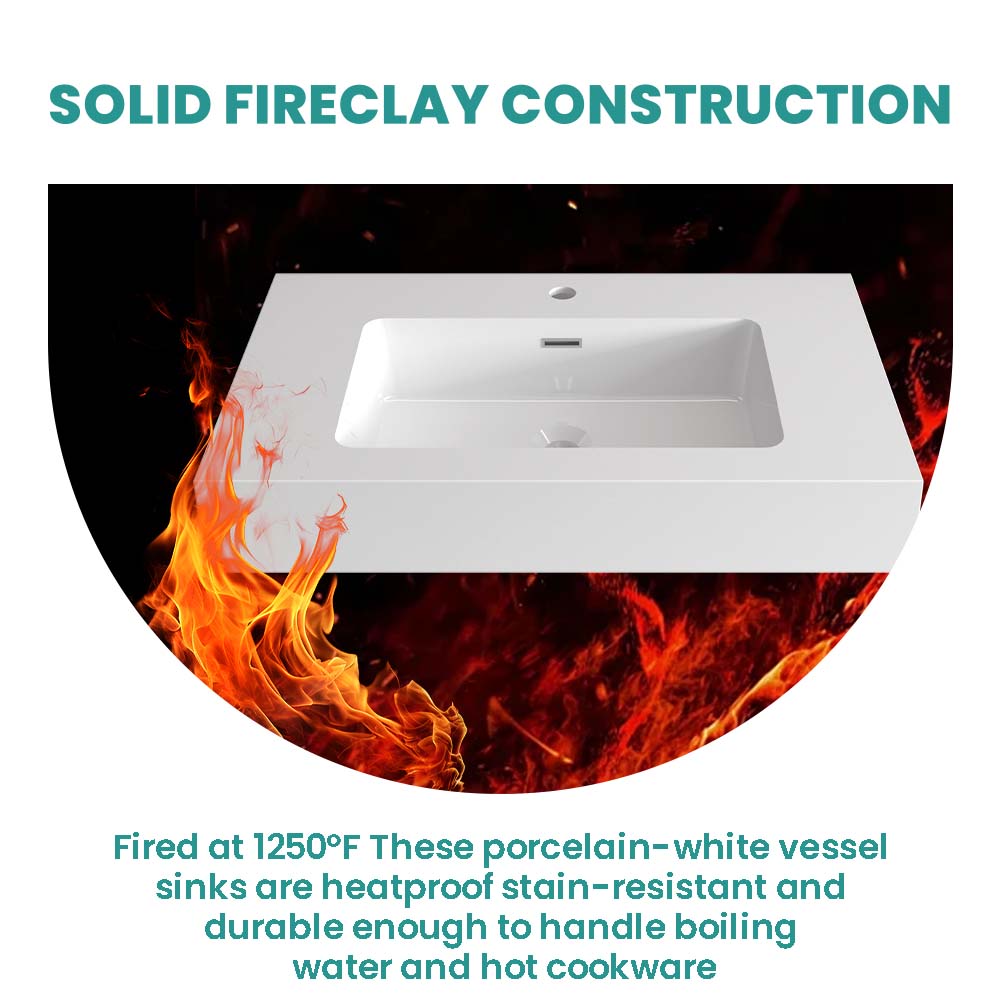 Glossy White Integrated Solid Surface Basin