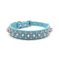 Small Spiked Black Dog Cat Collar For Small Medium Dogs Boy Male - Adjustable Studded Puppy Collars - Soft Padded Punk Leather Dog Collar For Chihuahua French Bulldog Pug
