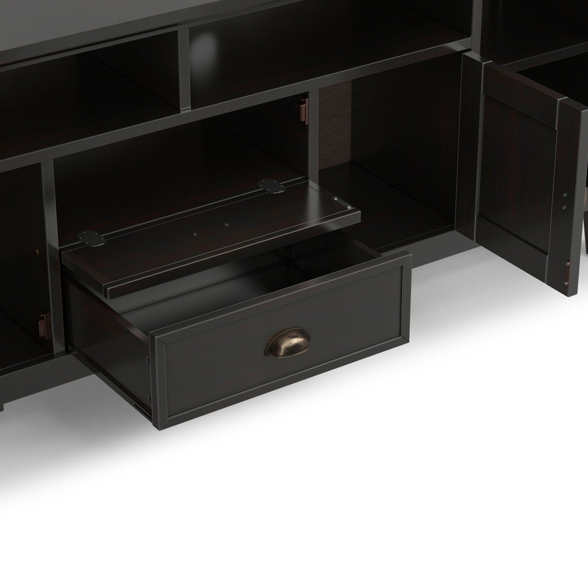 Redmond - TV Media Stand - Hickory Brown