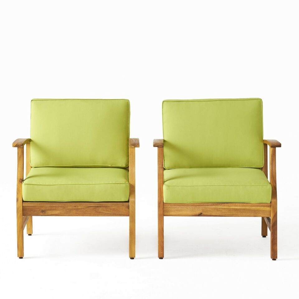 Perla Contemporary Club Chair with Water Resistant Cushion