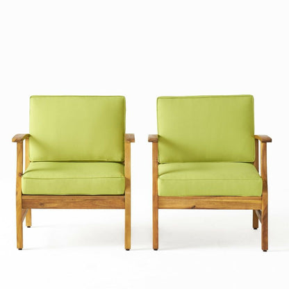 Perla Contemporary Club Chair with Water Resistant Cushion