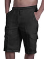 Men's Plus Size Drawstring Pocketed Shorts