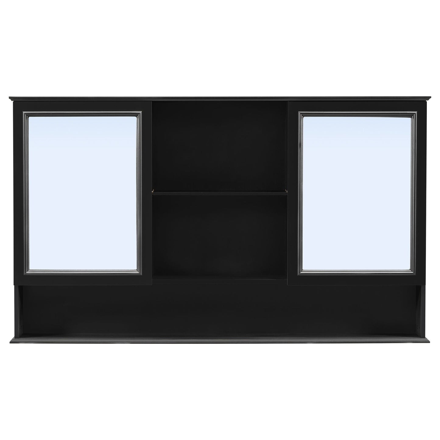 Double Sink Bathroom Vanity Set with Wall Mount Mirror Cabinet
