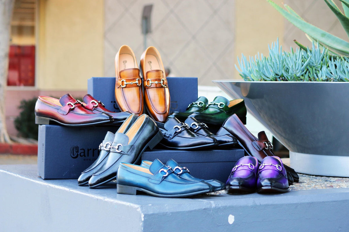 Carrucci Calfskin Loafer - Green