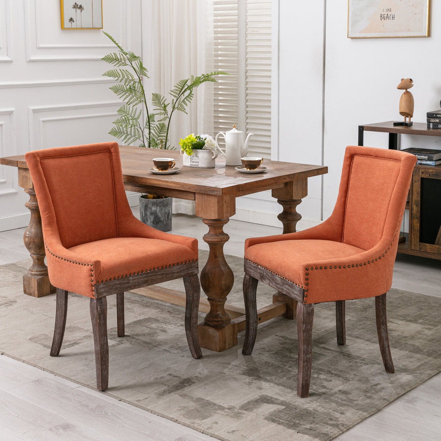 Ultra - Side Dining Chair, Nail Head (Set of 2)