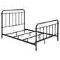 Livingston Metal Full Open Frame Bed Dark Bronze