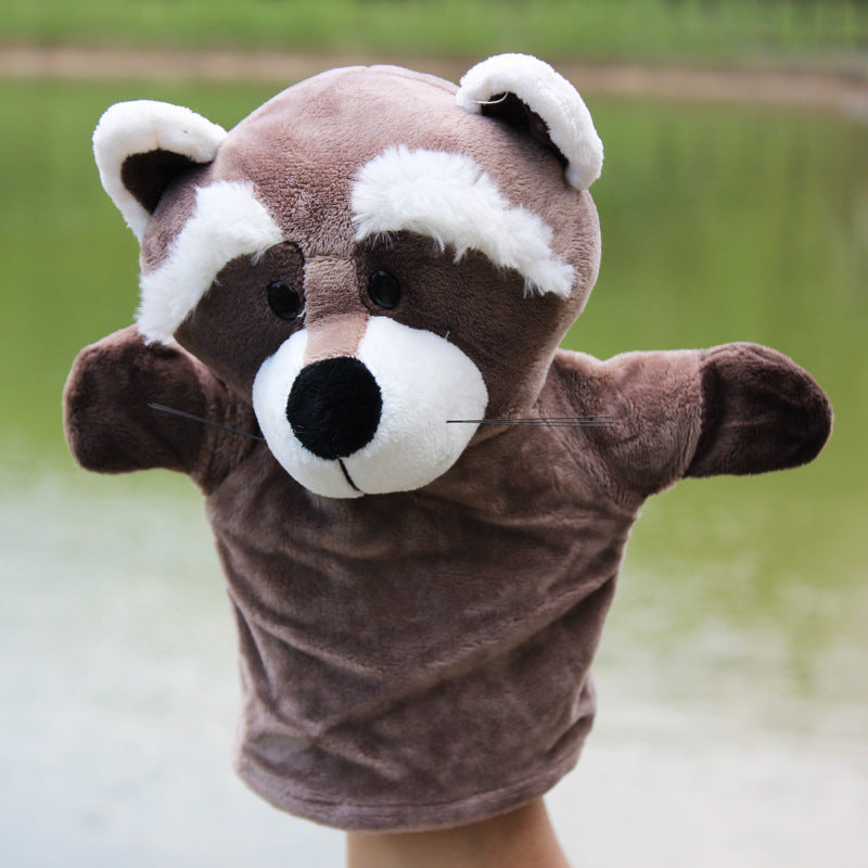 Hand puppet animal plush cartoon early childhood dolls, toys, children's kindergarten story telling, hand puppet creative wholesale