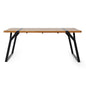 Zora Dining Table Industrial & Iron Table - Black