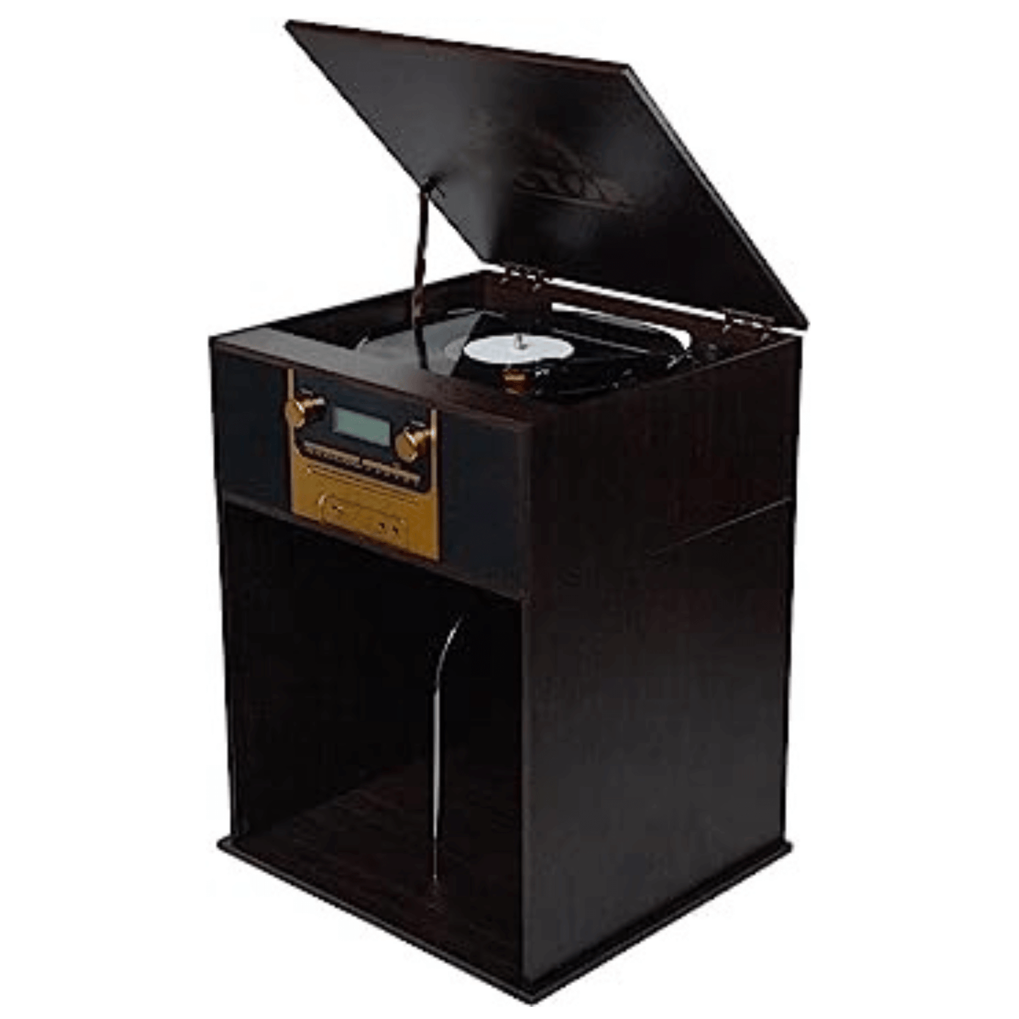 Victor Boyleston 7-in-1 3-Speed Turntable Music Center Espresso -  Refurbished
