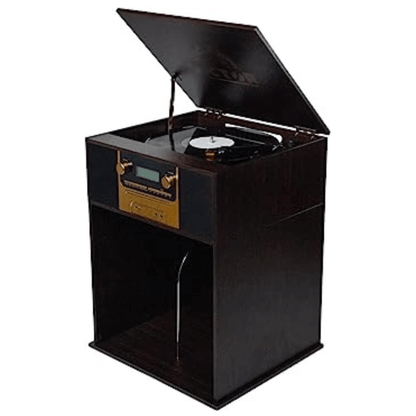 Victor Boyleston 7-in-1 3-Speed Turntable Music Center Espresso -  Refurbished