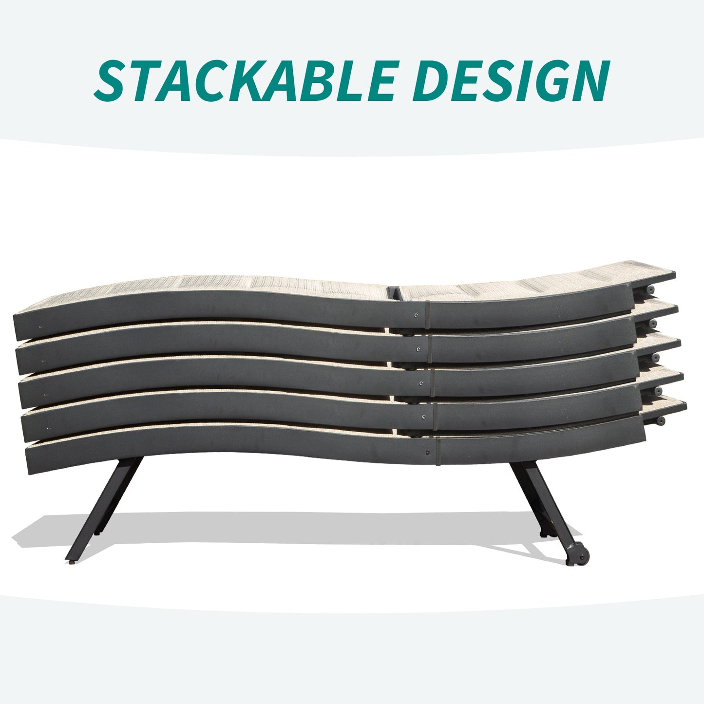 Patio Chaise Lounge Set of 2