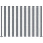 Outsunny - Reversible Outdoor Rug, 9' x 12' Waterproof Plastic Straw Floor Mat, Portable Rv Camping Carpet With Carry Bag, Large Floor Mat For Backyard, Deck, Picnic, Beach - Gray & White Striped
