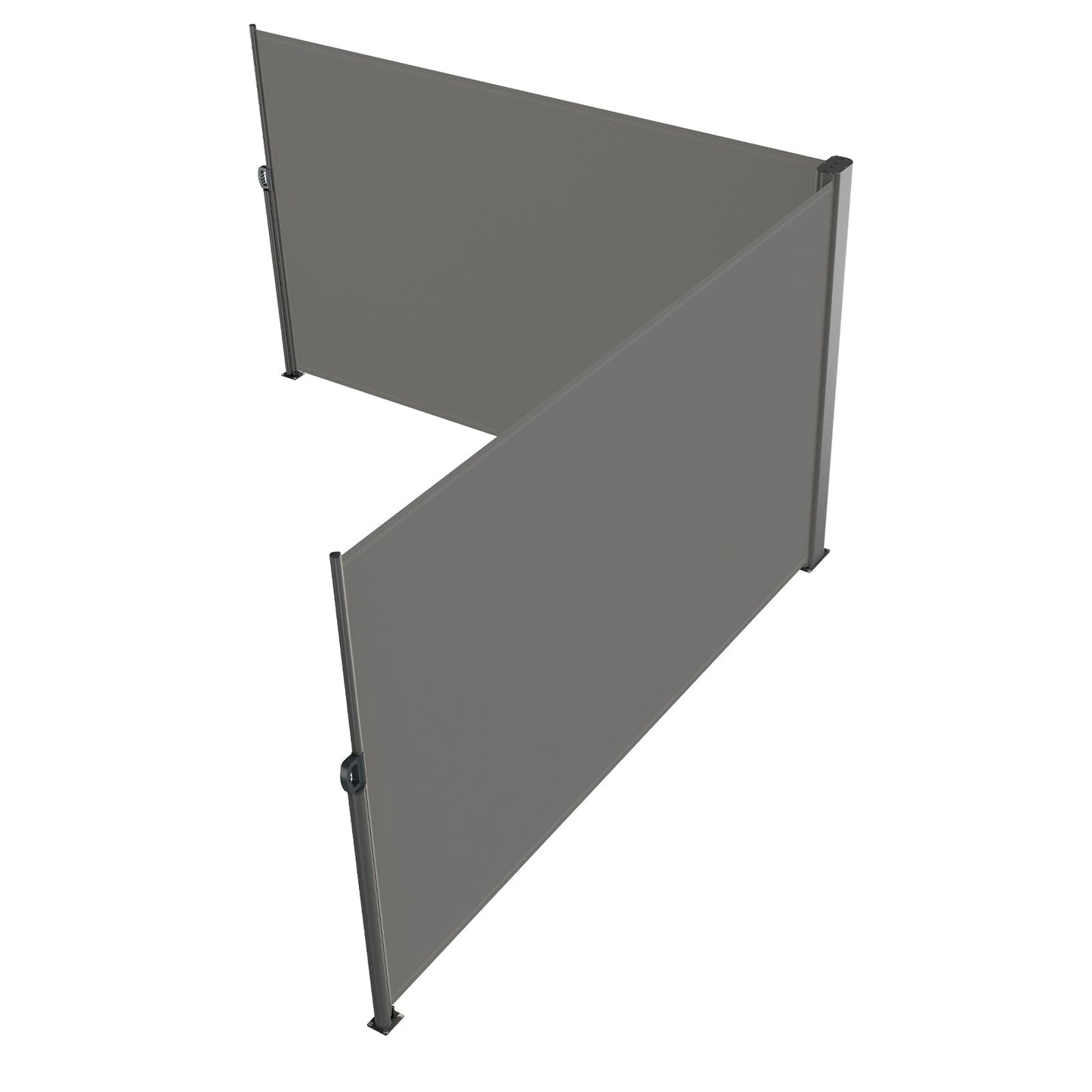 Retractable Side Awning 71" x 236" Full Aluminum Rust-Proof Patio Screen