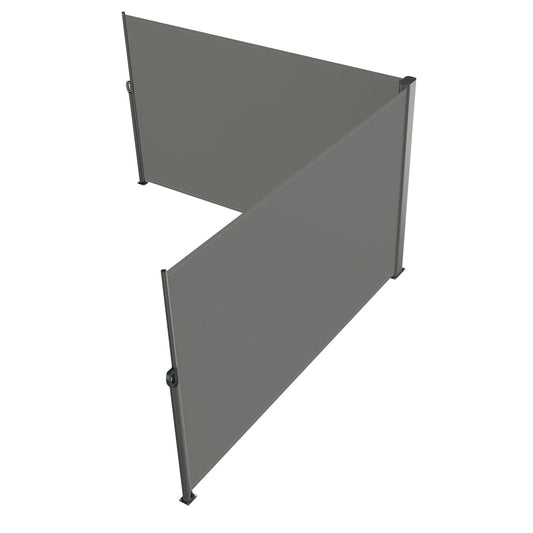 Retractable Side Awning 71" x 236" Full Aluminum Rust-Proof Patio Screen