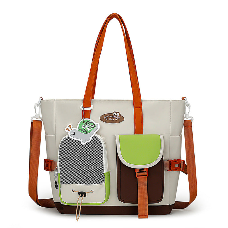 Womens Large-capacity Casual One-shoulder Crossbody Bag