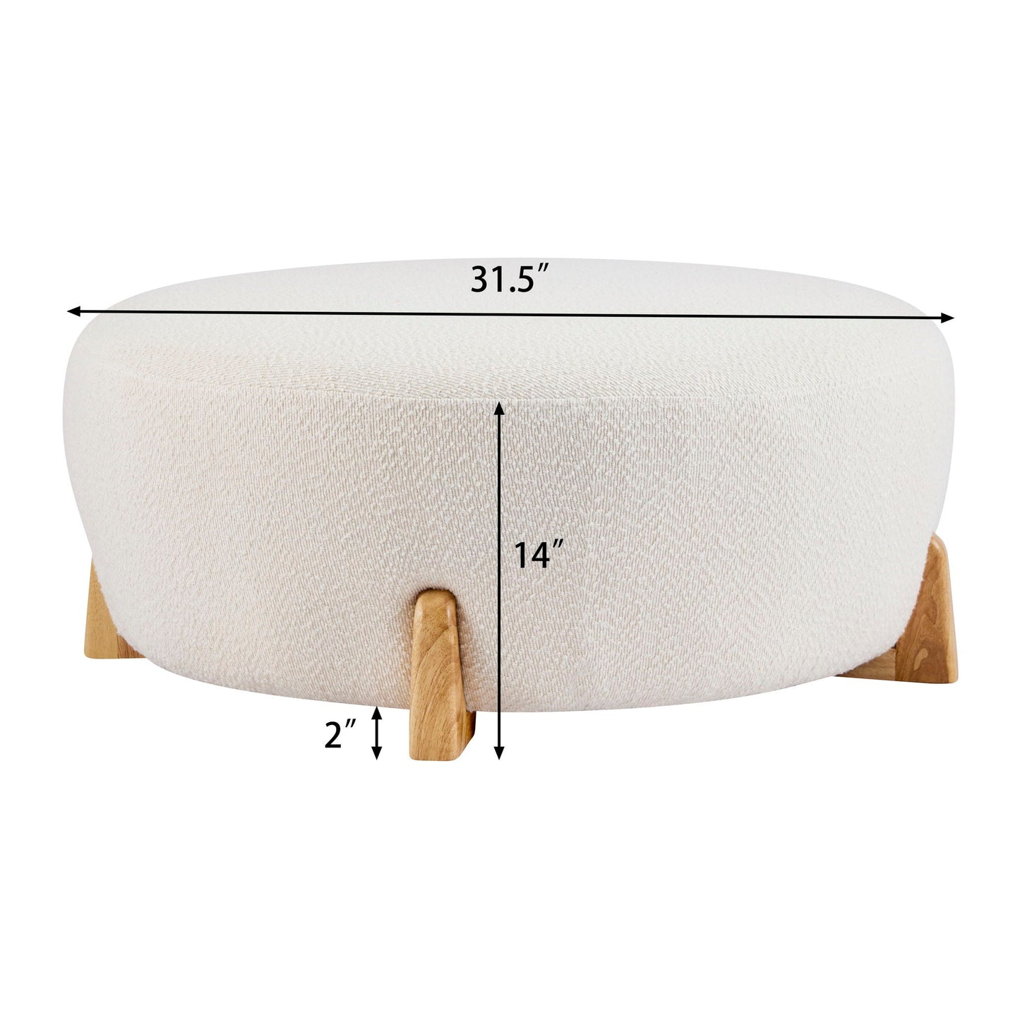 Modish Round Ottoman