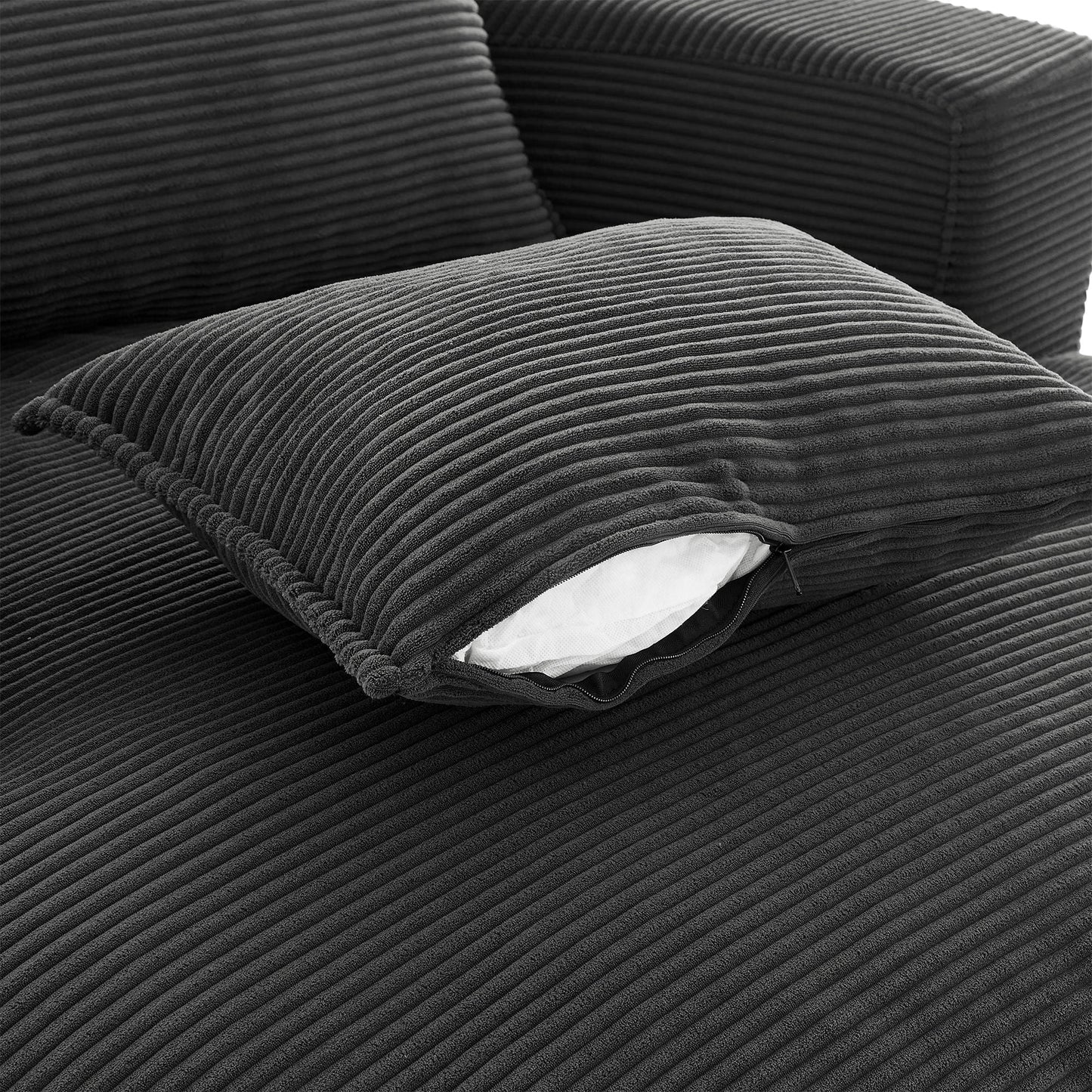 360° Swivel Accent Barrel Chair With Dual Layer Cushion And 3 Removable Pillows