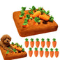 Carrot Dog Toy, Snuffle Mat For Dogs Toy Carrot, Interactive Carrots Dog Plush Puzzle Toys,Carrot Garden Dog,Dog Carrot Toys Pet Stress Relief With 12 Carrots