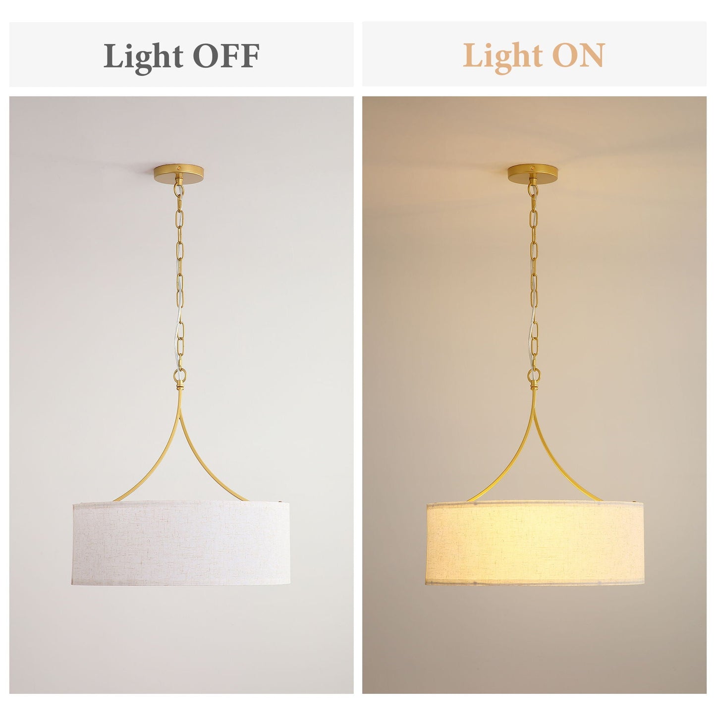 3 Light Drum Pendant Light