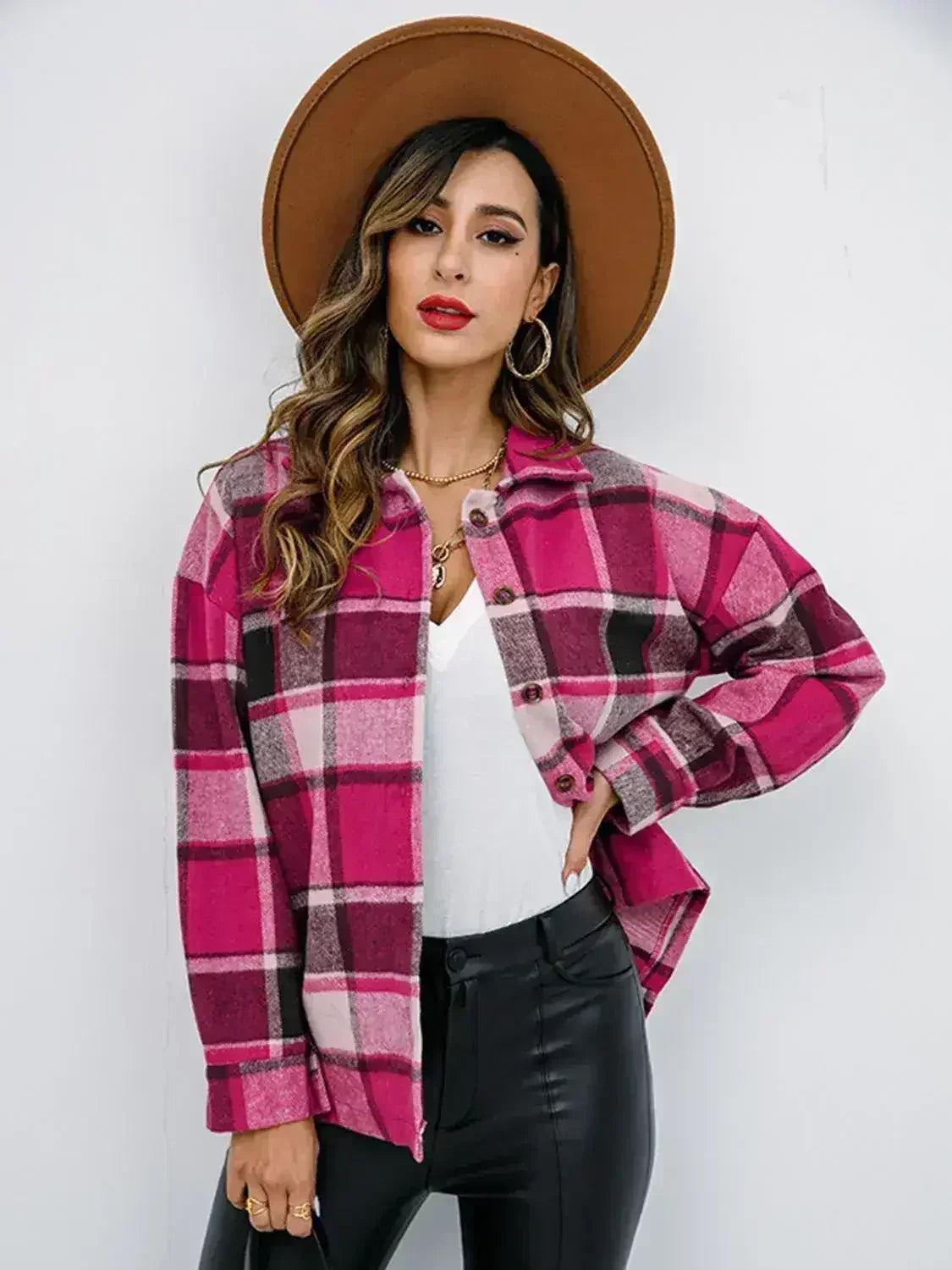 Pumpkin Spice Button-Down Jacket