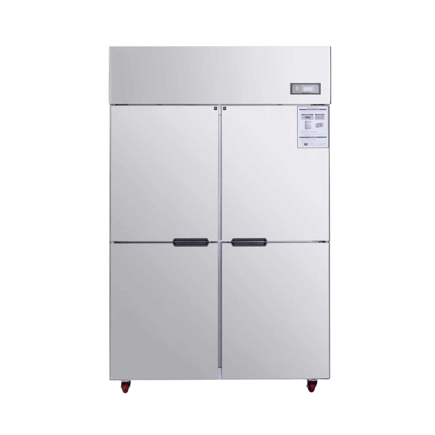 48-Inch Commercial 33 Cu.Ft Stainless Steel Reach-In Refrigerator With Four Split Doors (SAK83046)