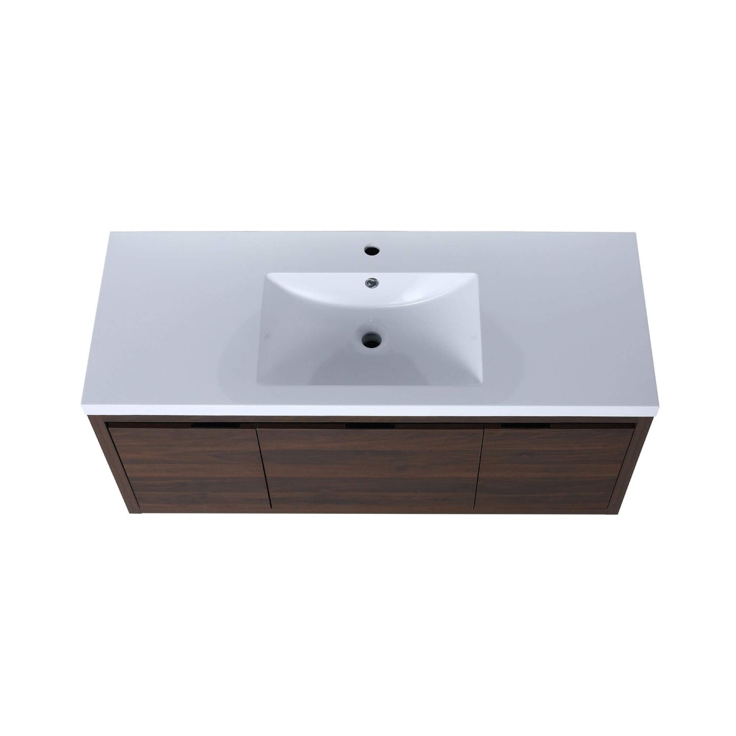 Nuvia Floating Bathroom Vanity With Resin Sink Soft Close Doors (SAK82560)