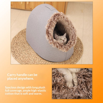 Cat Bed, Thickened And Warm For Winter, Enclosed Pet Bed, Portable For Small Dogs, Amazon Cross-Border Pet Supplies