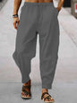 Men's Full Size Drawstring Pants with Pockets Plus Size