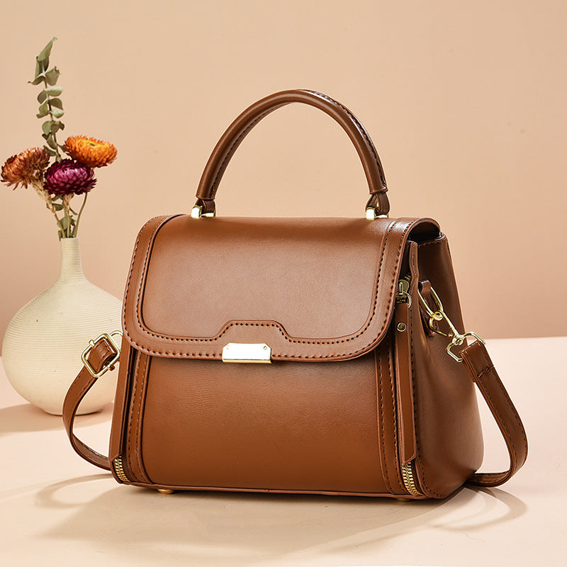 Solid-color Single-shoulder Crossbody Bag Versatile And Stylish