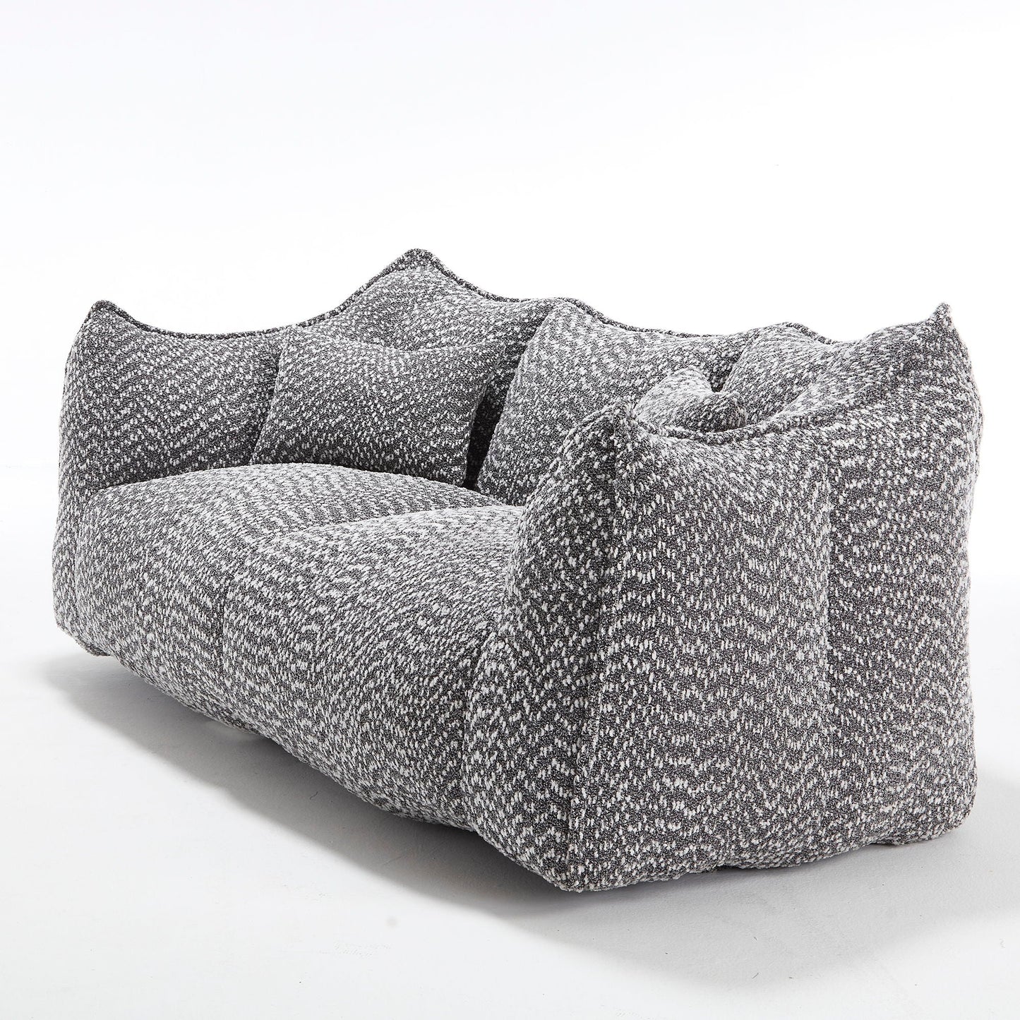 Comfortable Dual Beanbag Chair With High Resilience Foam Core For 2 People