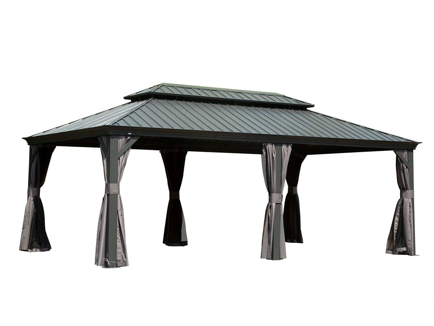 14' x 20' Hardtop Gazebo Outdoor Metal Gazebo Canopy