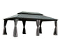 14' x 20' Hardtop Gazebo Outdoor Metal Gazebo Canopy