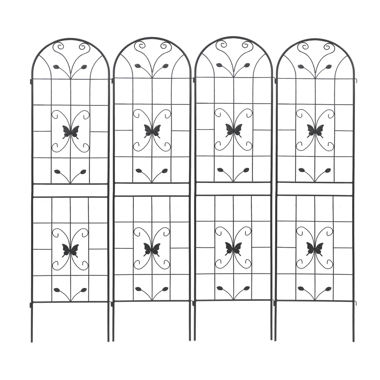 Garden Metal Trellis Rustproof Trellis For Climbing Plants Outdoor Flower Support