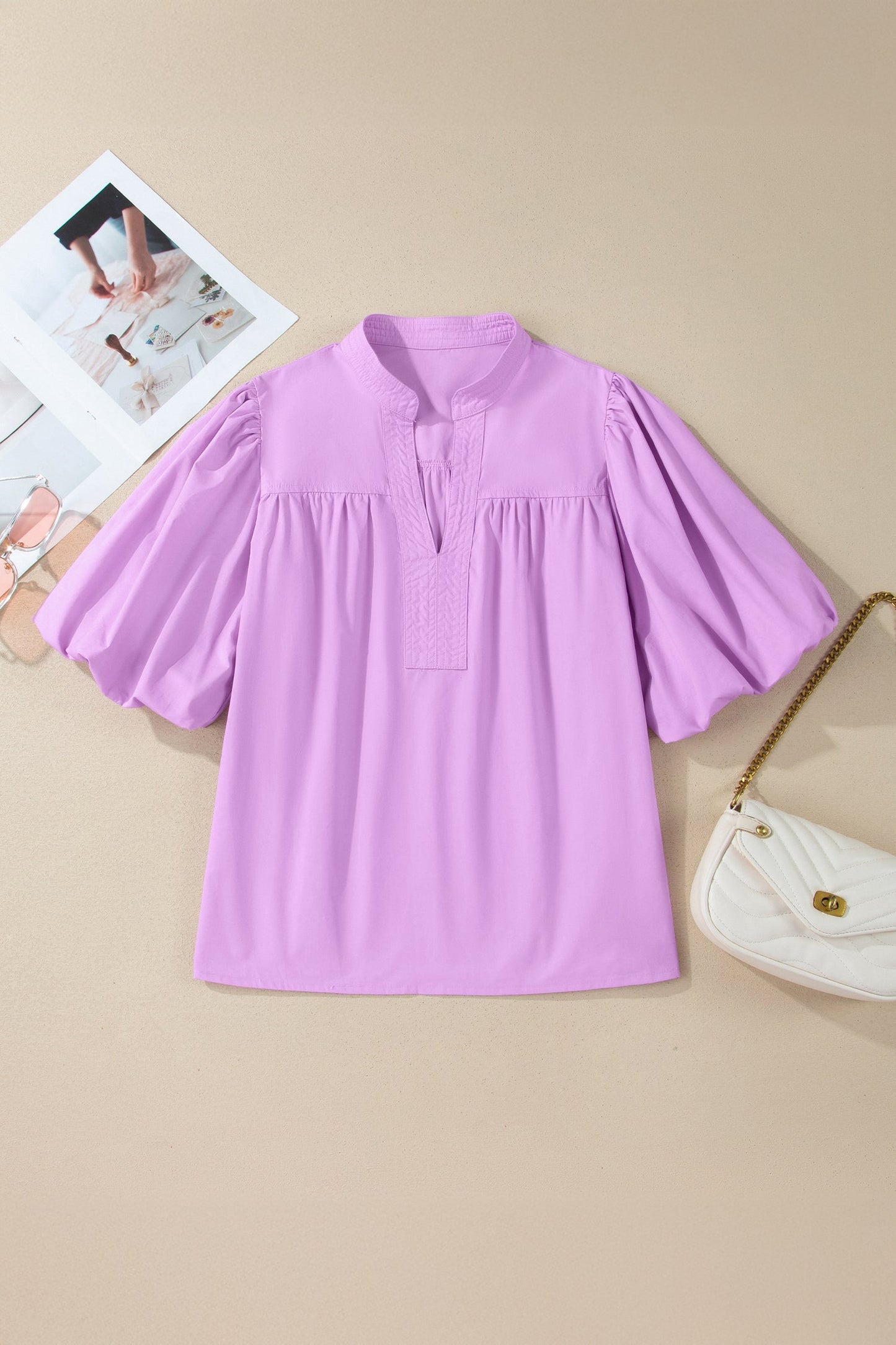 Reese Puffy Half Sleeve Blouse
