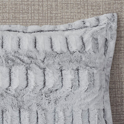 King/Cal King Back Print Long Fur Comforter Mini Set