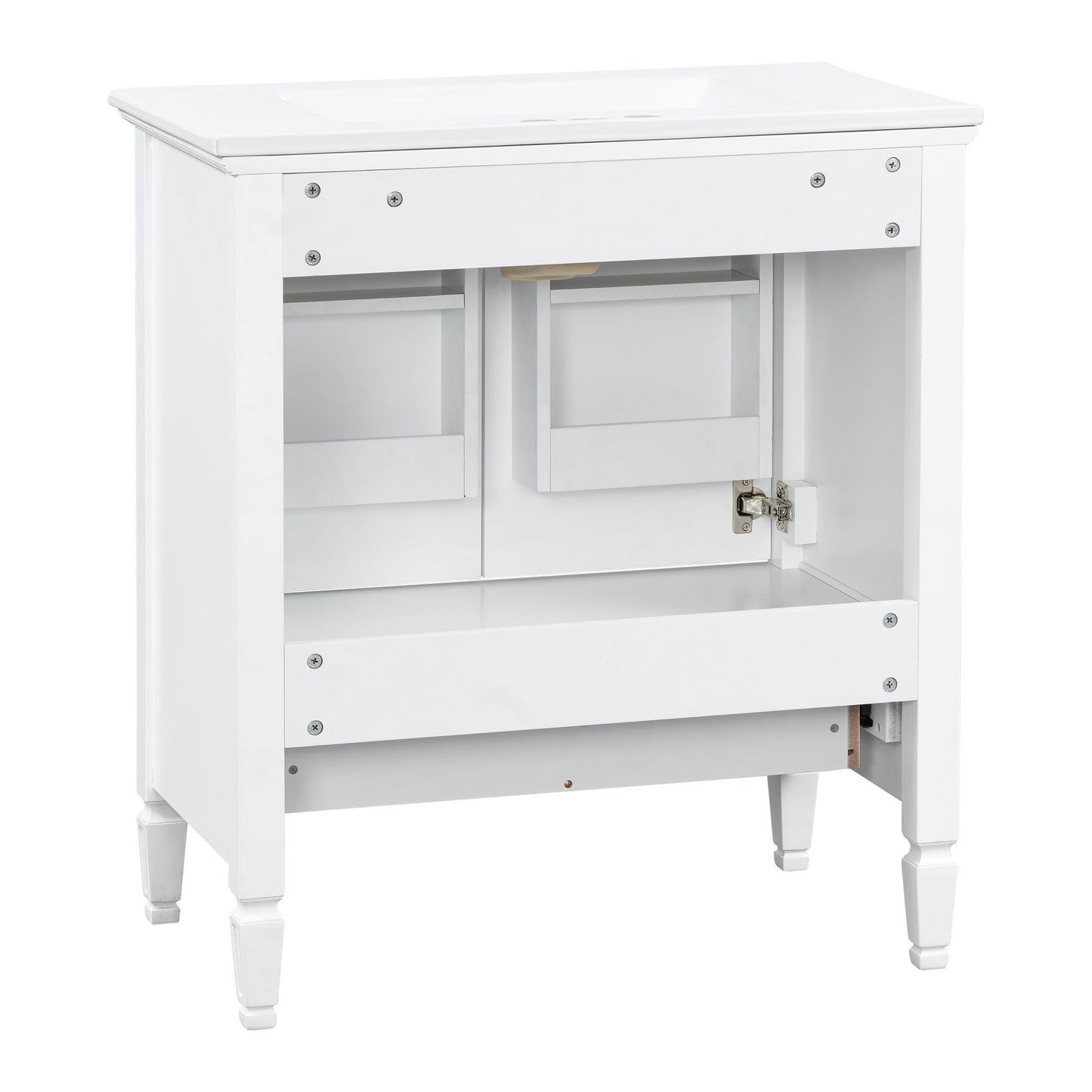 Freestanding Vanity With 1 Drawer & 2 Soft Close Doors With Door Mounted Storage