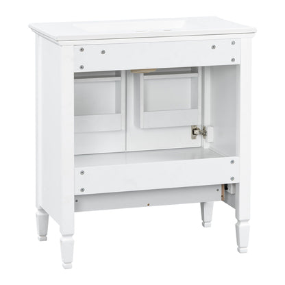 Freestanding Vanity With 1 Drawer & 2 Soft Close Doors With Door Mounted Storage