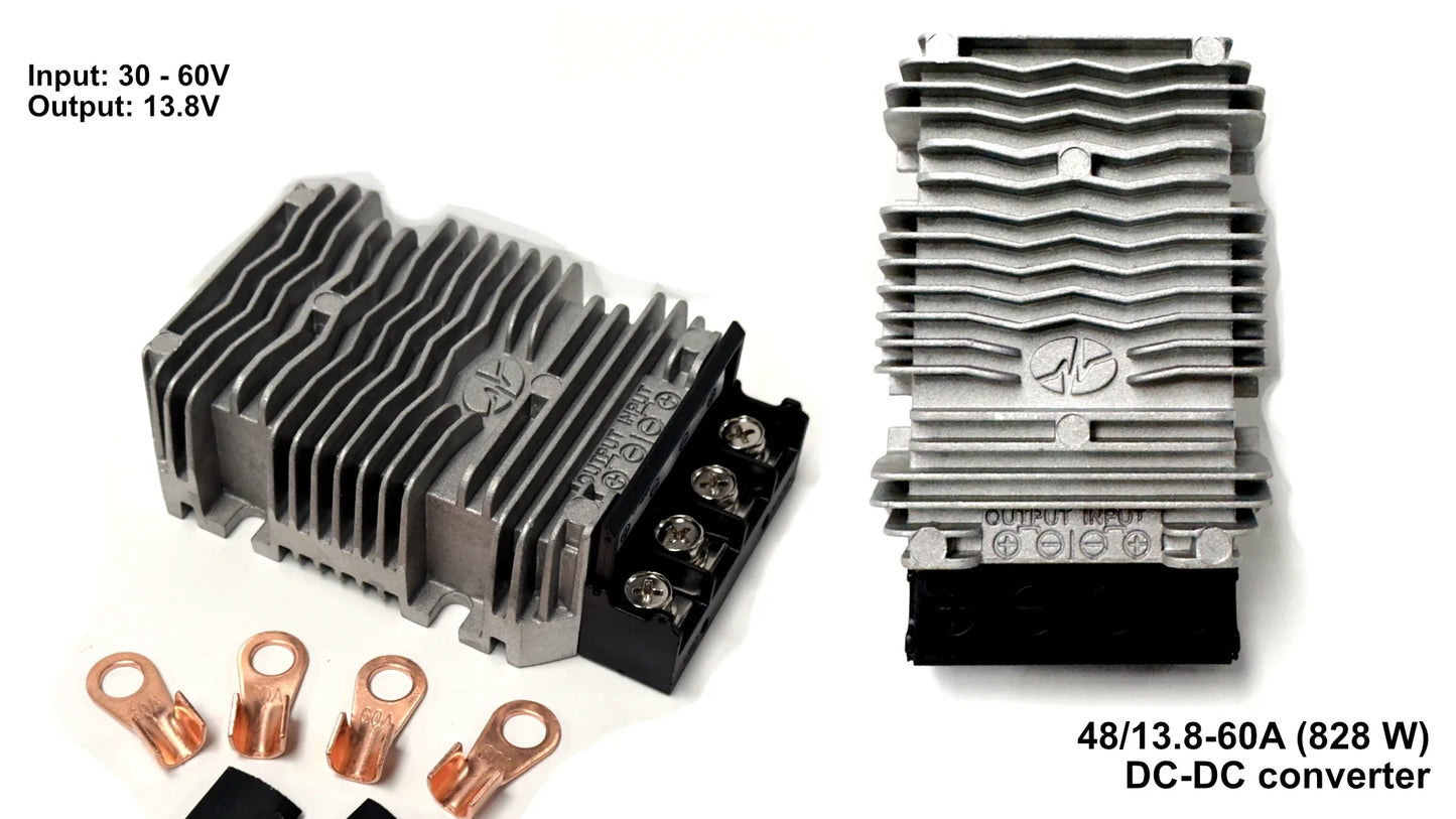DC-DC Converters: step up/down transformers for 12V, 24V & 48V