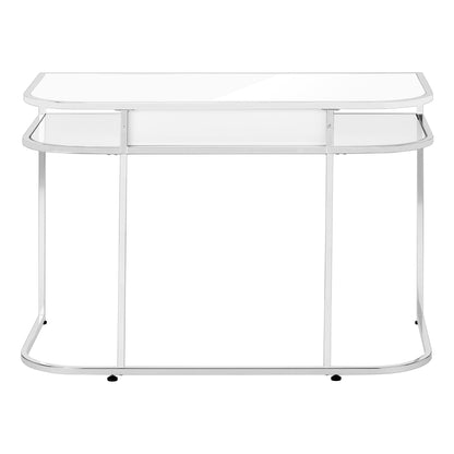 Computer Desk For Home Office, Laptop, Storage Drawers, Contemporary And Modern - White